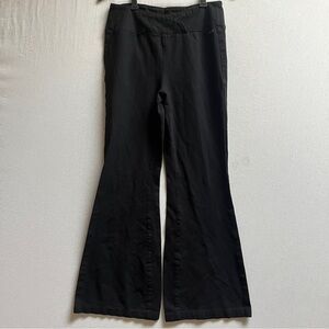 Jeaniologie Black Flared wide leg Pants Sz 8